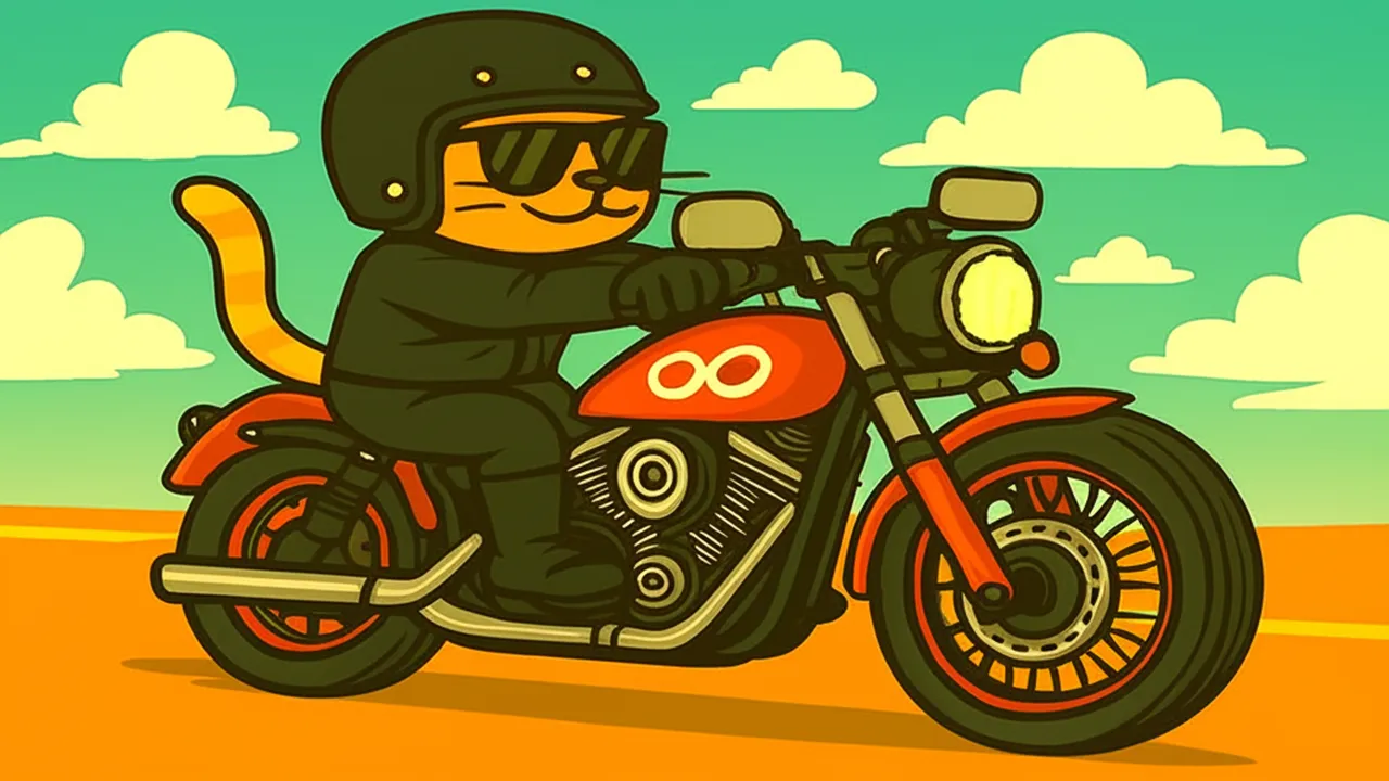 アメリカンバイク猫