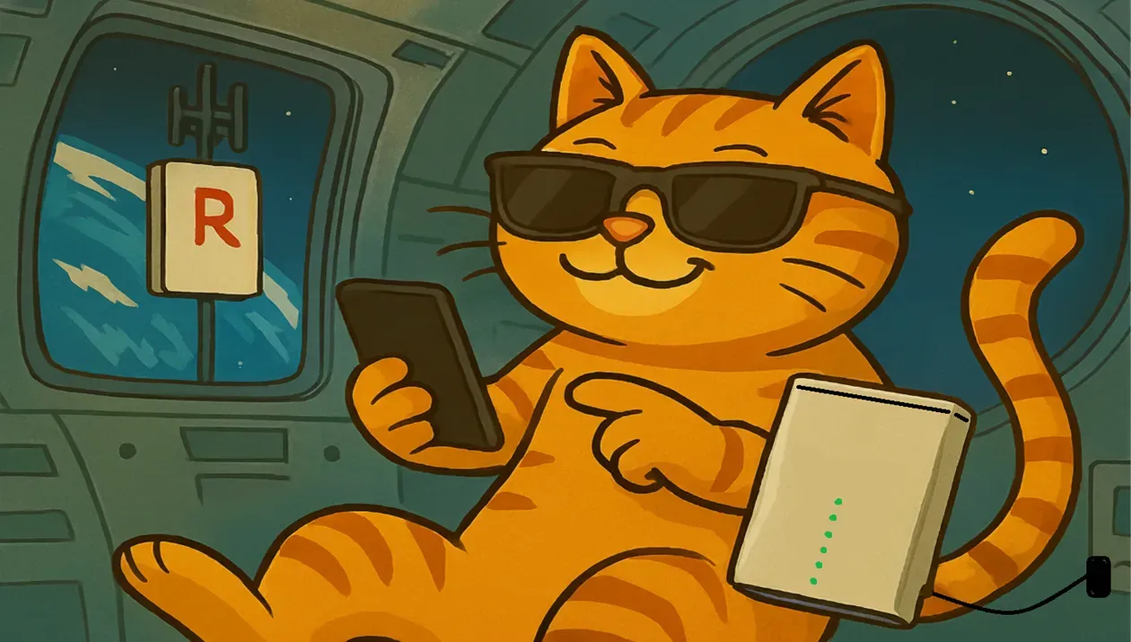 宇宙でインターネット